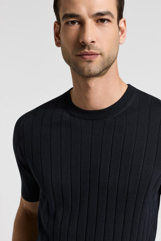 Cotton-silk blend T-shirt