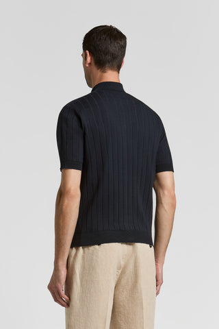 Cotton and silk knitted shirt