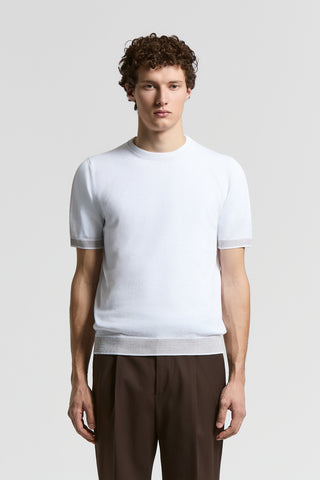 Linen and cotton T-shirt