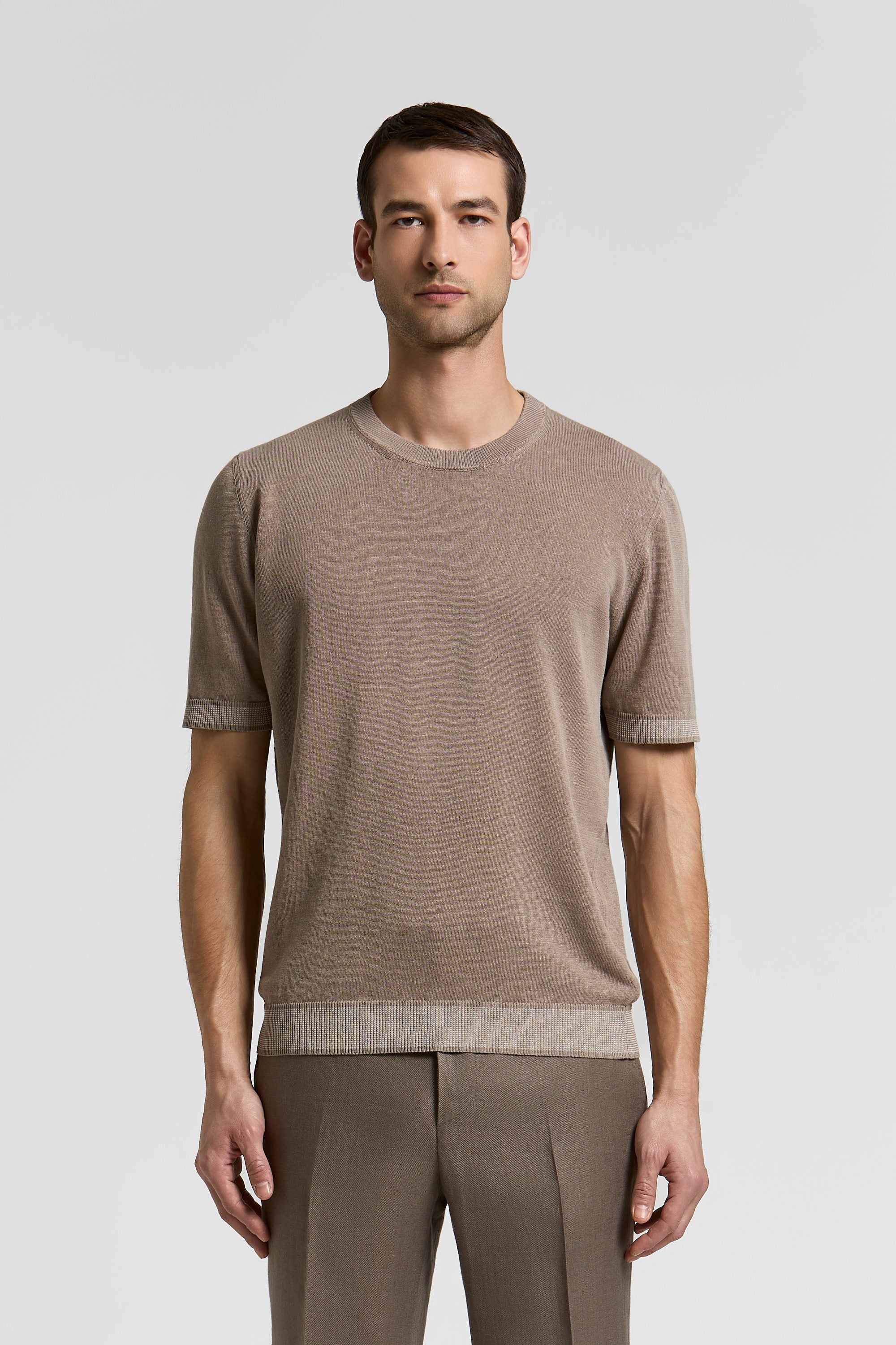 Linen and cotton T-shirt | Peserico US