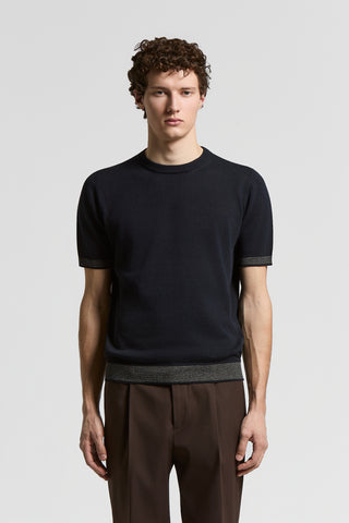 Linen and cotton T-shirt