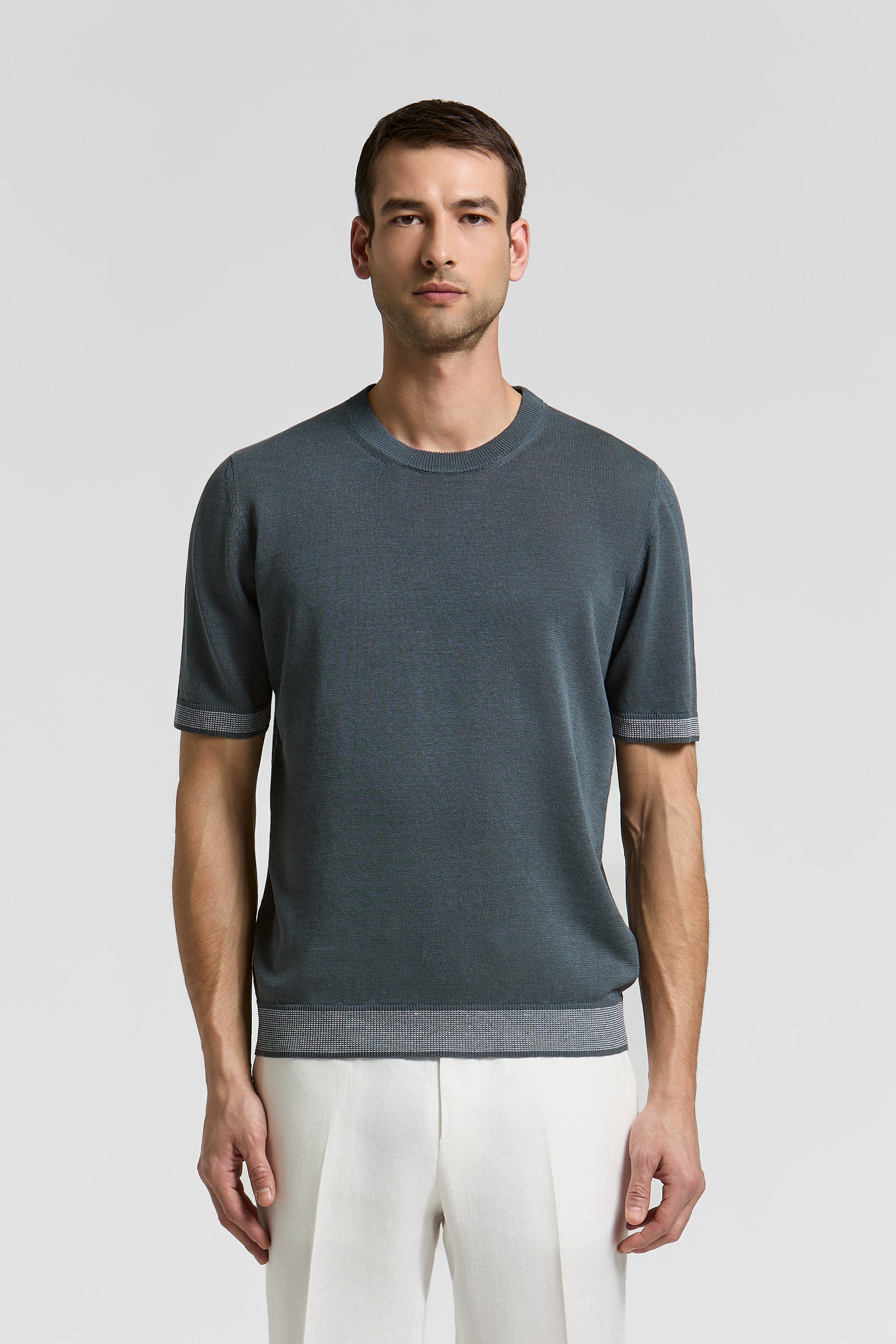 Linen and cotton T-shirt | Peserico US
