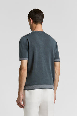 Linen and cotton T-shirt