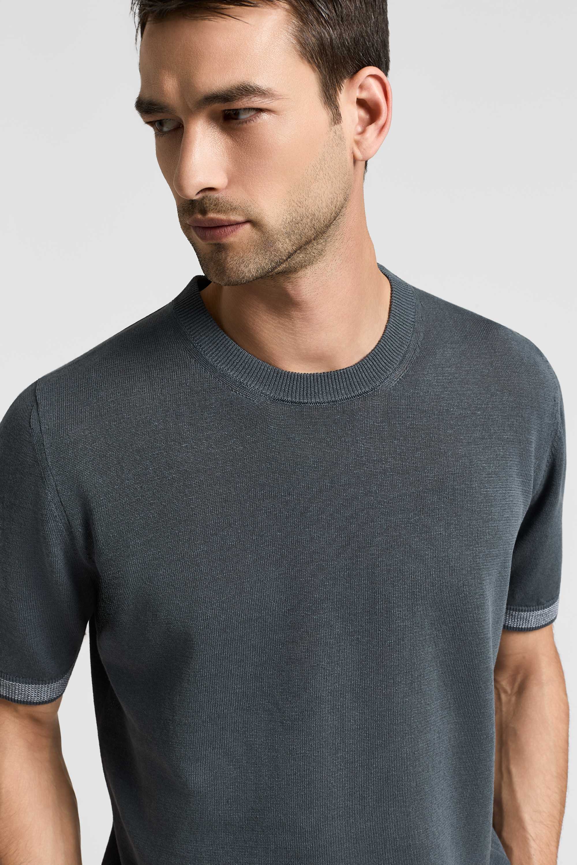 Linen and cotton T-shirt | Peserico US