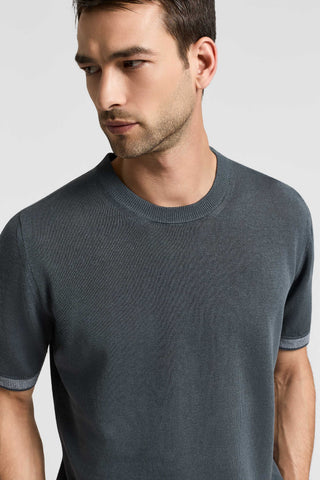 Linen and cotton T-shirt