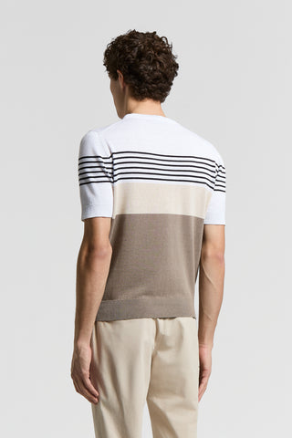 Cotton and linen T-shirt