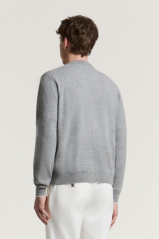 Merino wool and cashmere cardigan