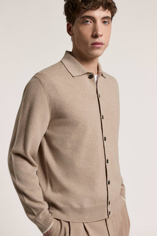 Merino wool and cashmere shirt