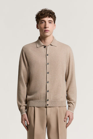 Merino wool and cashmere shirt