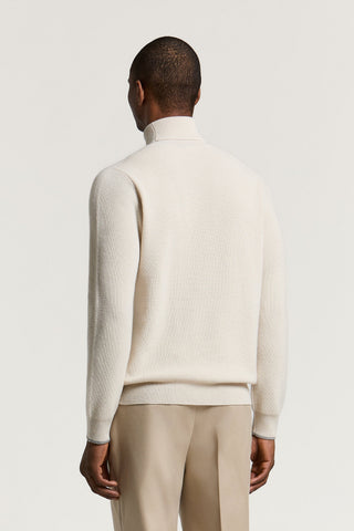 Wool and cashmere turtleneck sweater