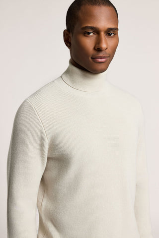 Wool and cashmere turtleneck sweater