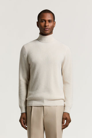 Wool and cashmere turtleneck sweater