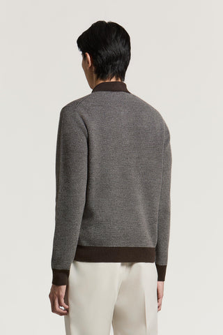 Wool and cashmere yarn polo shirt 3 / 3