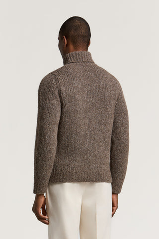 Wool, alpaca and cotton yarn sweater