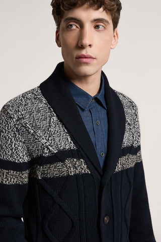 Extra-fine merino wool cardigan