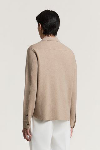 Merino wool and cashmere shirt