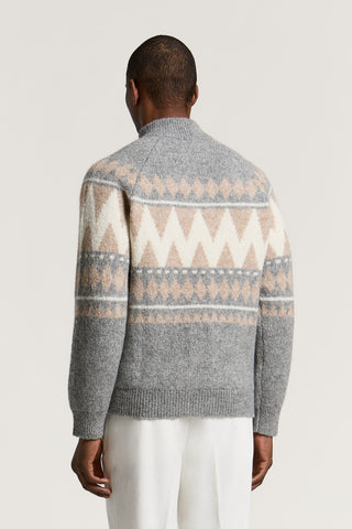 Alpaca, wool and cotton sweater