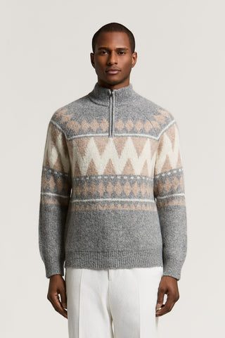 Alpaca, wool and cotton sweater
