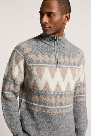 Alpaca, wool and cotton sweater