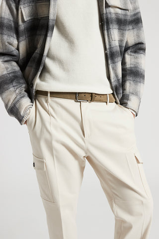Suede belt