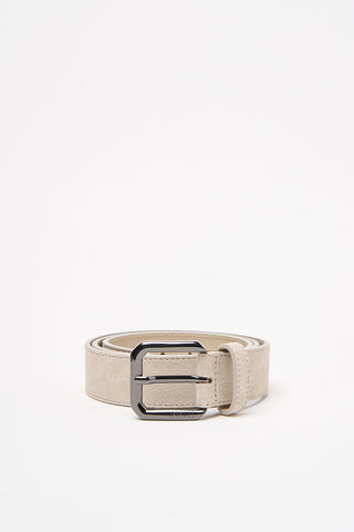 Suede belt