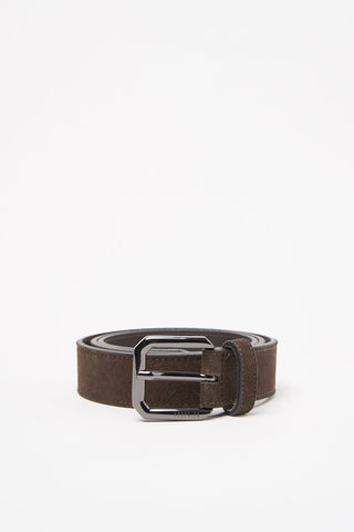 Suede belt