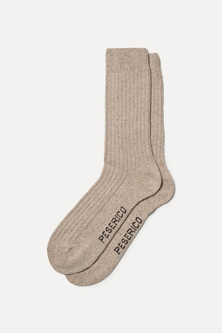 Wool and silk socks
