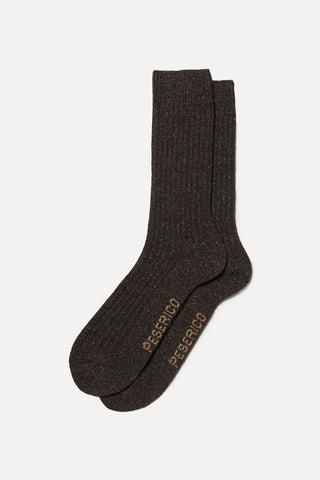 Wool and silk socks
