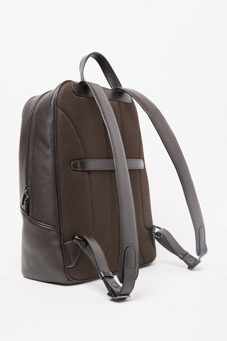 Grained leather backpack 2 / 4