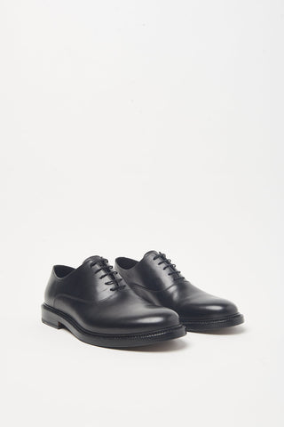 Shiny leather Oxford shoes