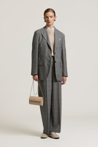 Pure wool flannel palazzo trousers 2 / 3