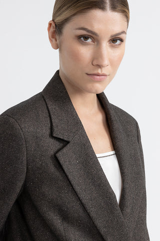 Wool, cashmere and silk double-breasted blazer