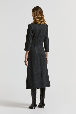 Fluid cotton wool jersey dress