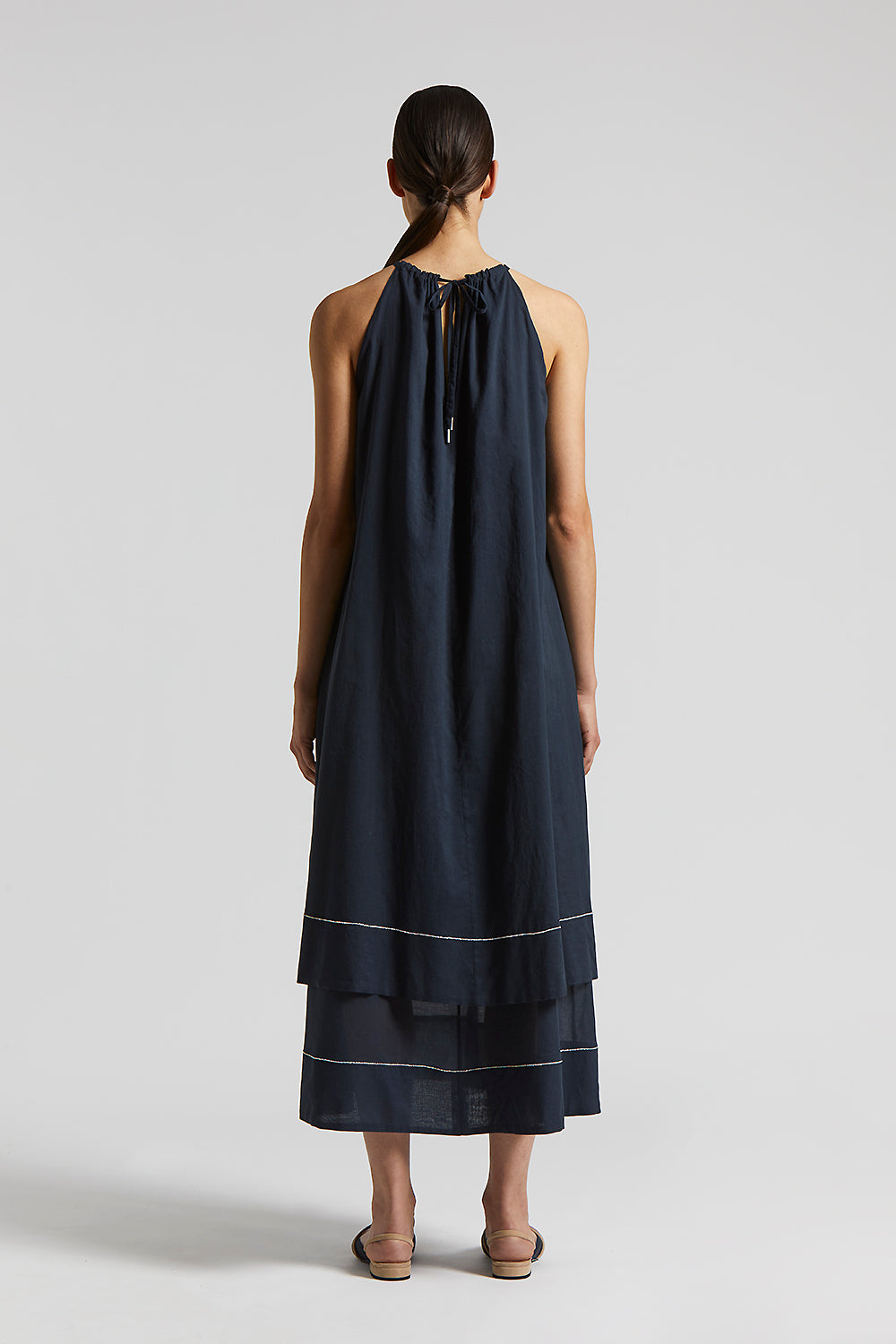 Linen long dress | Peserico US
