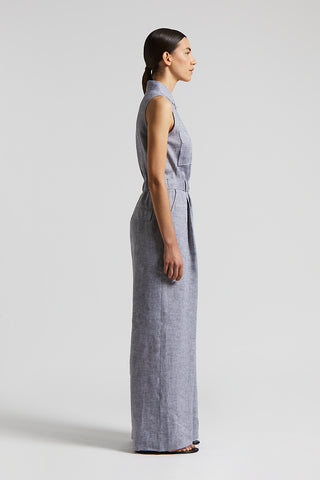 Linen long jumpsuit