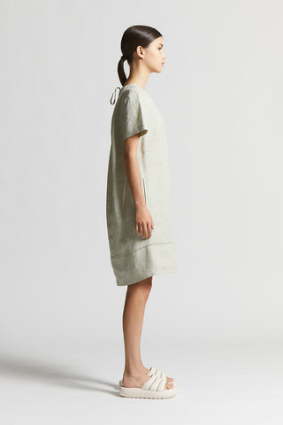 Linen midi dress