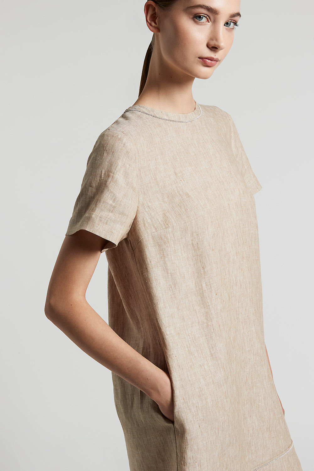 パーティードレス PESERICO Linen midi dress Linen midi dress | Peserico US