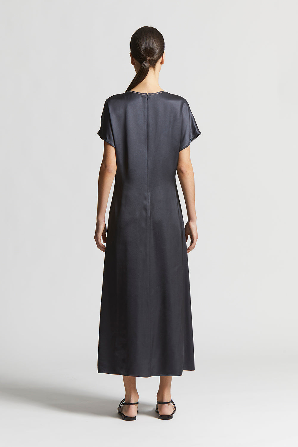 ワンピース PESERICO Light stretch cotton satin chemisier dress Light stretch cotton satin dress | Peserico US
