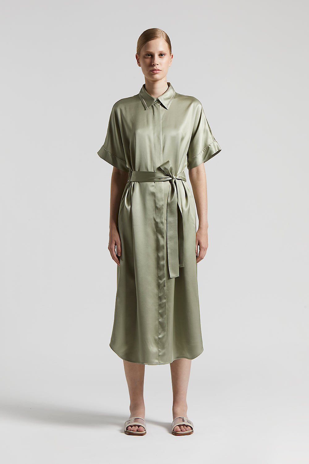パーティードレス PESERICO Linen midi dress Linen midi dress | Peserico US