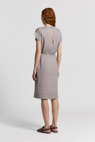 Lightweight pure linen canvas dress