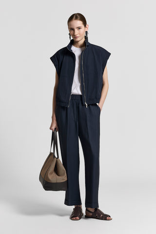 Technical taffeta vest