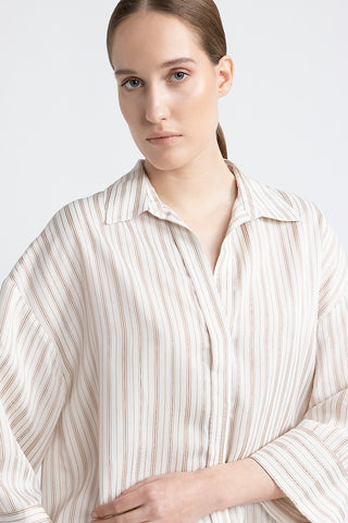 Cotton silk shirt