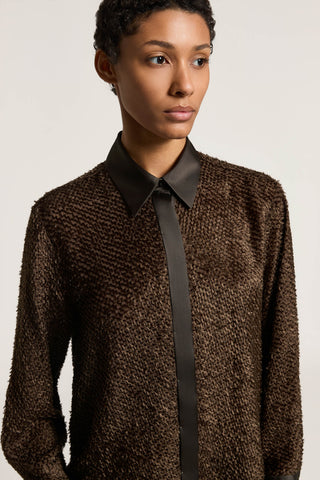 Viscose fil coupé shirt