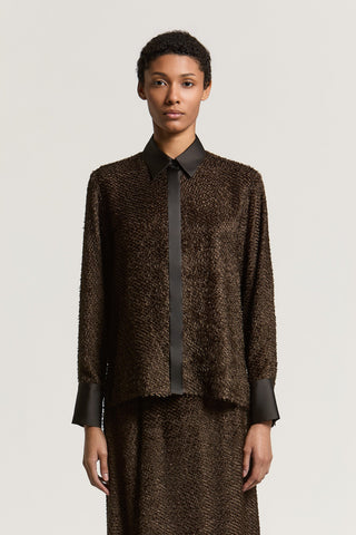 Viscose fil coupé shirt