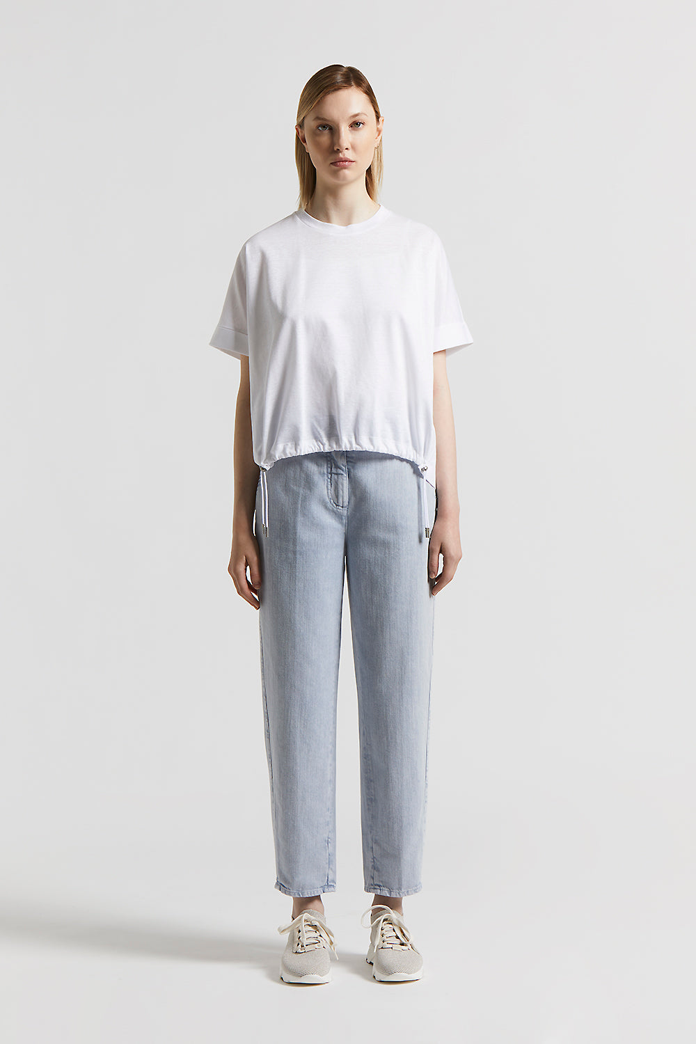 Tシャツ・カットソー PESERICO T-shirt in linen and cotton yarn (R59041F12 D80) Peserico T-shirt In Linen And Cotton Yarn | italist, ALWAYS