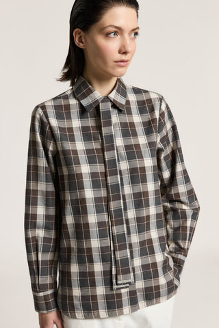 Lightweight wool flannel shirt