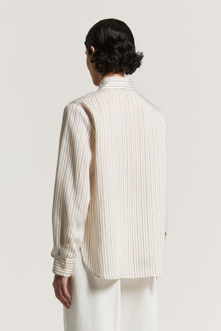 Viscose and silk shirt