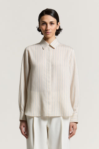 Viscose and silk shirt