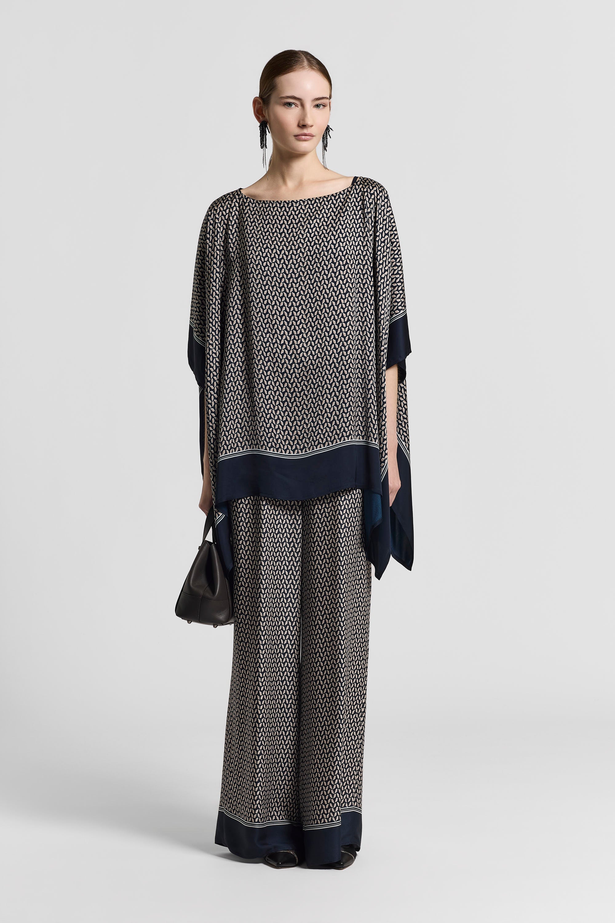 Viscose twill trousers | Peserico US