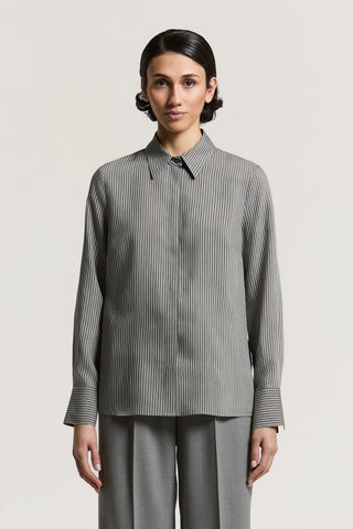 Viscose and silk shirt
